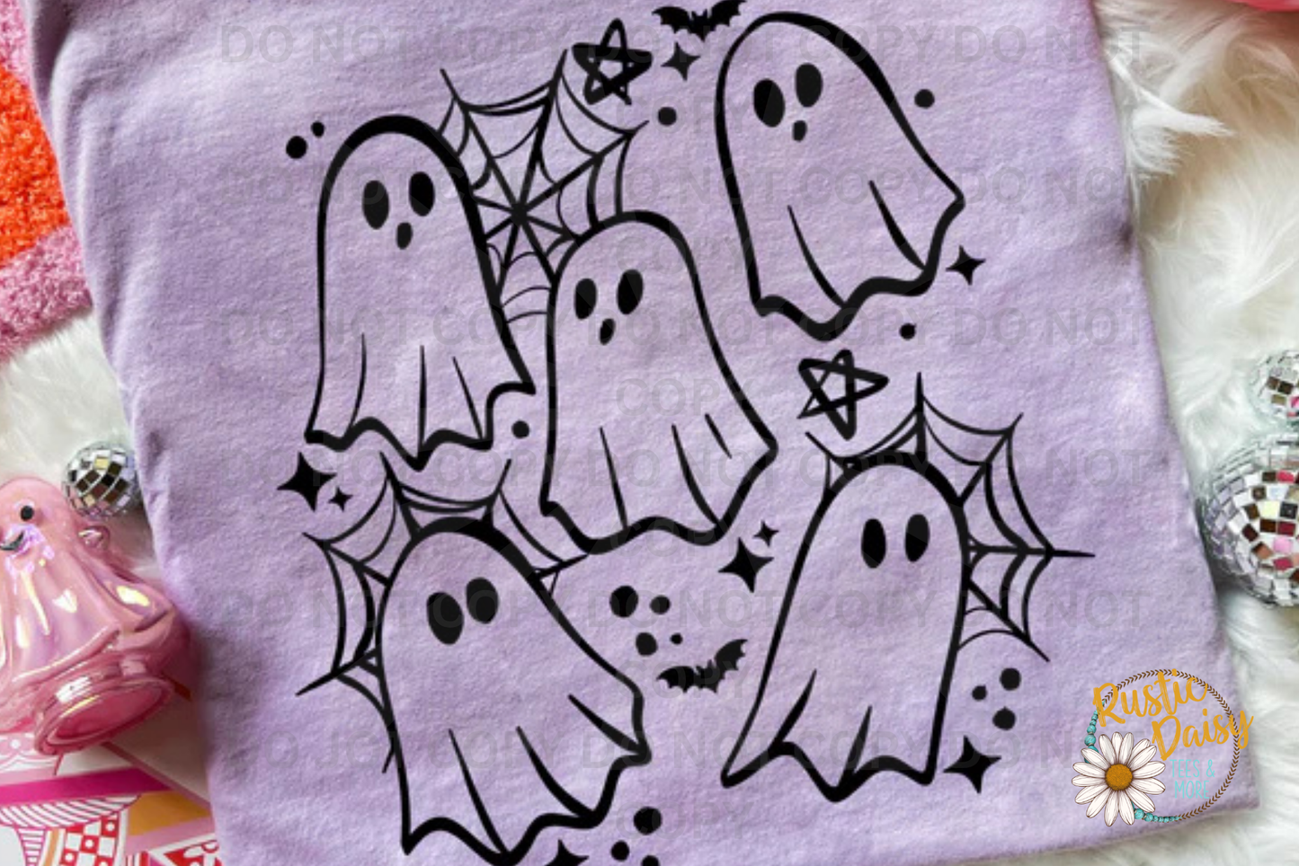 Ghost With Spider Webs (Black)