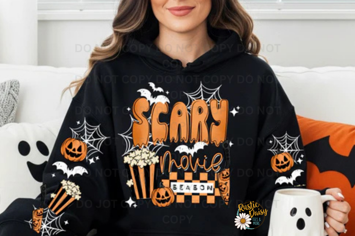 Scary Movie Season White (with Sleeve design option)