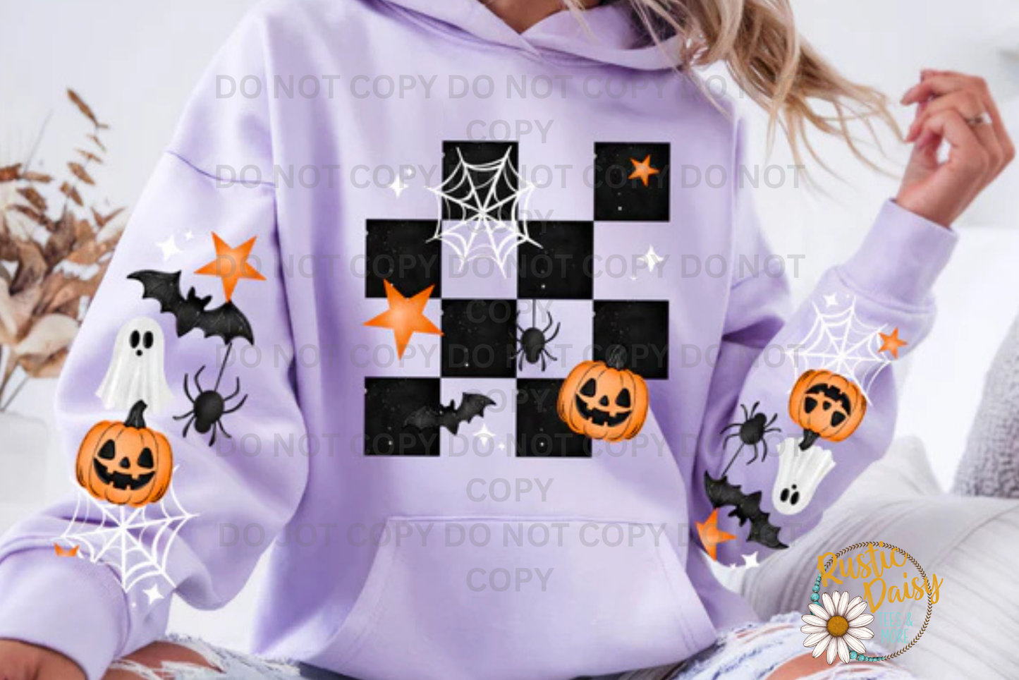 Checkered Halloween (with Sleeve design option)