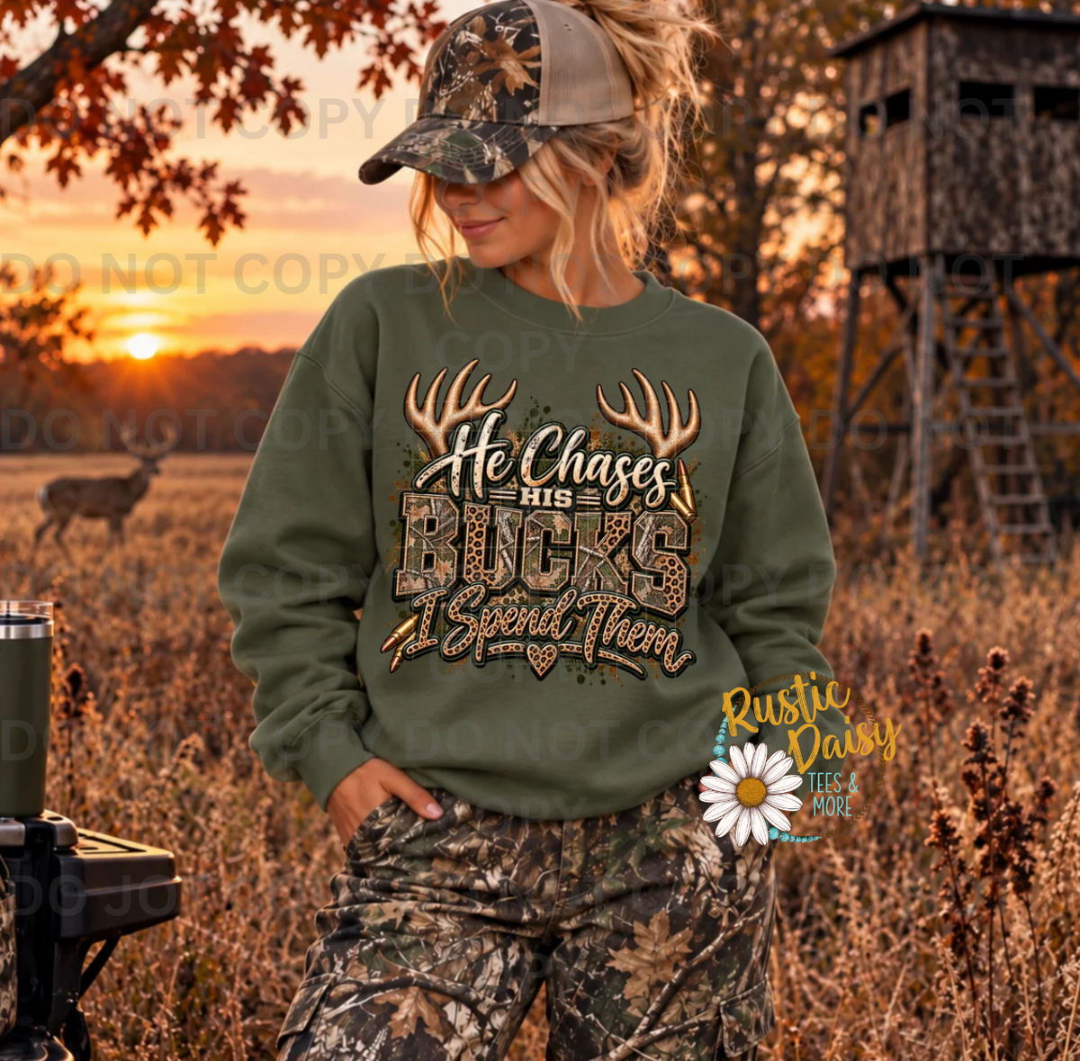 He Chases His Bucks I Spend Them