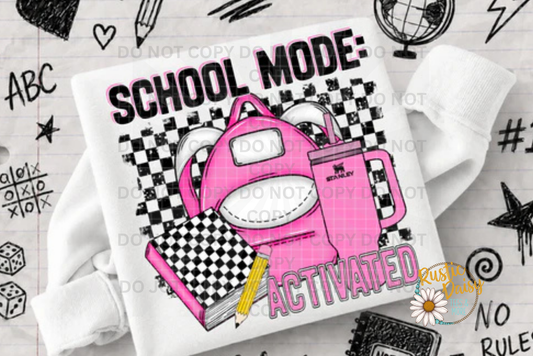 School Mode Activated (Pink)