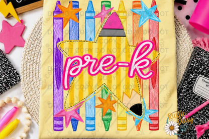 Crayons & Star (Pre-K-4th)