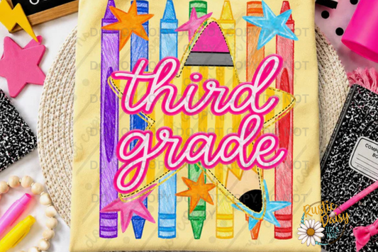 3rd Grade Crayons & Star