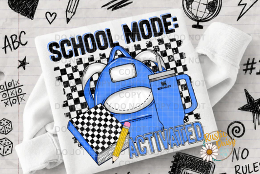 School Mode Activated (Blue)