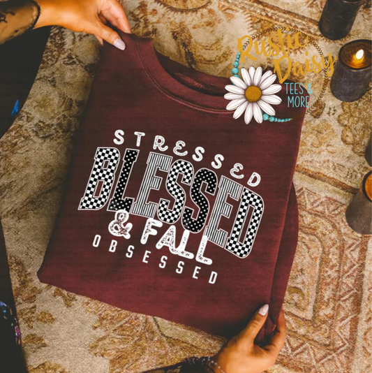 Stressed Blessed & Fall Obsessed (White)