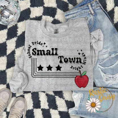 Black: School Pride Small Town Bright Minds