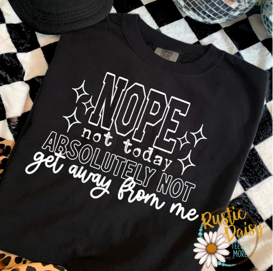 Nope Absolutely Not Single Color (White)