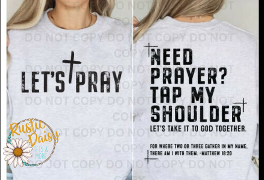 Let's Pray (Front & Back)